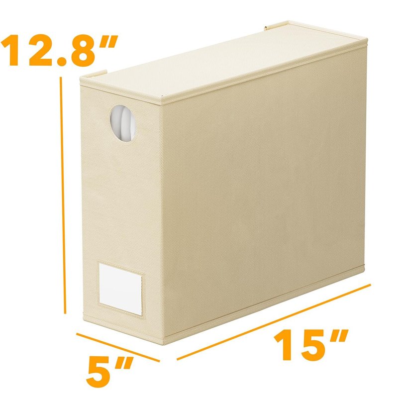 Foldable Storage Bed Sheet Organizer Sheet Set Organizer Linen Closet Container for Bedding Sheets with Circle Window and Label