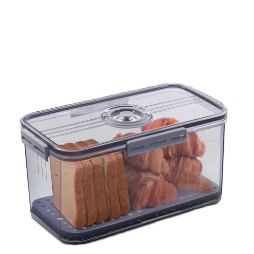 Modern Design Kitchen Airtight Clear Plastic Food Storage Containers Transparent Fridge Organizer Food Container Set