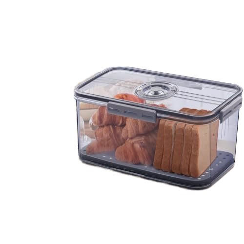 Modern Design Kitchen Airtight Clear Plastic Food Storage Containers Transparent Fridge Organizer Food Container Set