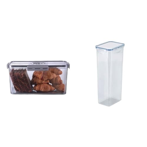 Modern Design Kitchen Airtight Clear Plastic Food Storage Containers Transparent Fridge Organizer Food Container Set