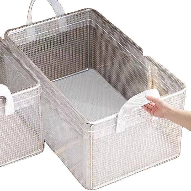 Hot Selling Foldable PVC Storage Boxes Square Wardrobe Organizer Cleaning Single Tier Bedroom