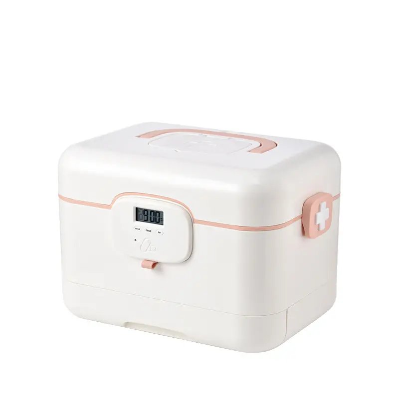 KYPL062 Household Portable Medicine Storage Box with Alarm Clock Smart Pill Case