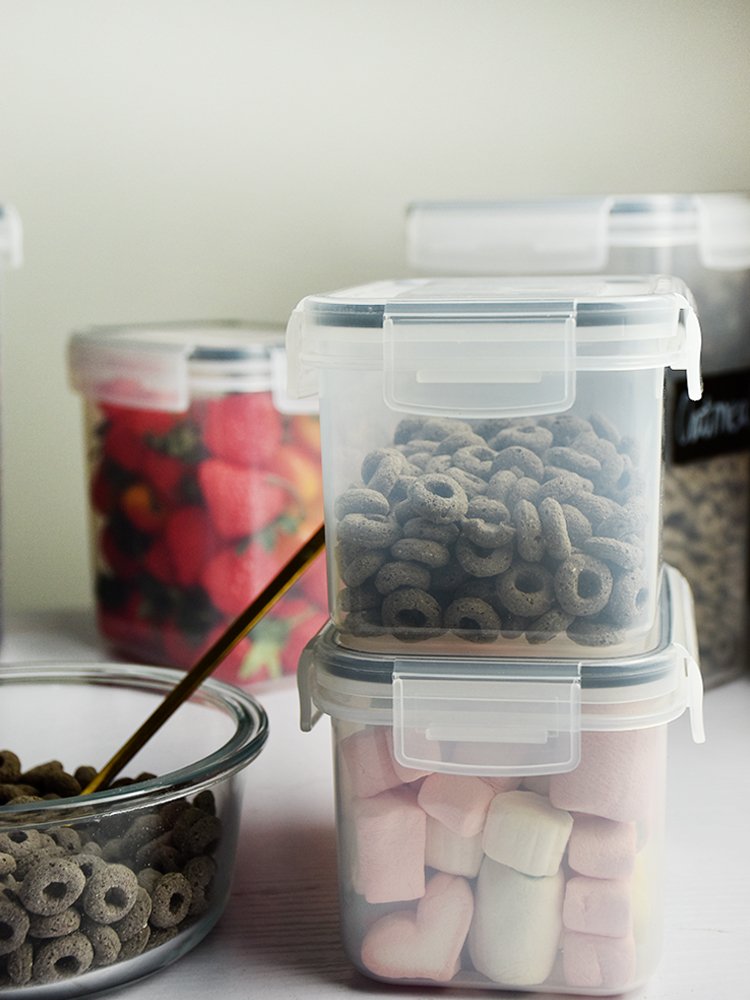 24 Pack Set Airtight Kitchen Organizers Dry Food Storage Container Sets for Home Organizer
