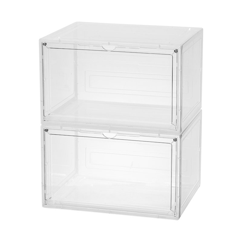 High quality shoe storage box sneaker display case box extra large acrylic shoe box storage