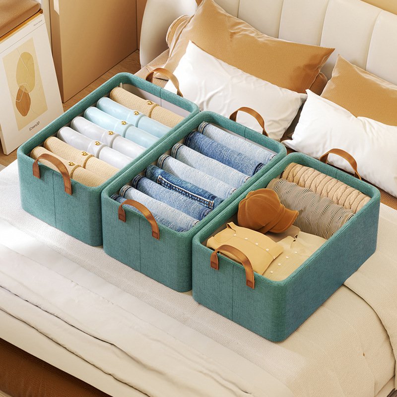 2023 Wholesale Household Wardrobe Drawer Type Storage Box Children's Clothing Underwear Sorting Organizer