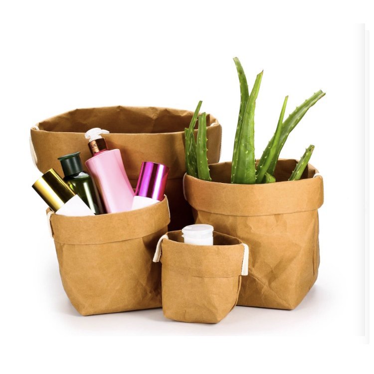 biodegradable customized eco-friendly storage bags storage bags for clothes washable kraft paper food storage bag