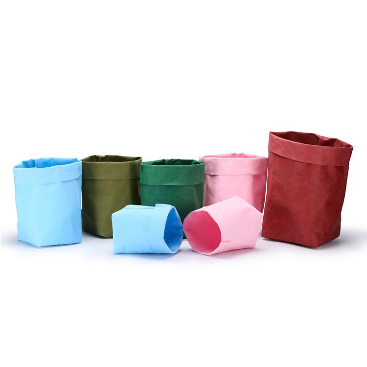 biodegradable customized eco-friendly storage bags storage bags for clothes washable kraft paper food storage bag