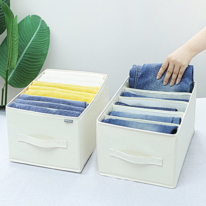 Closets Clothes Organizer Pants Jeans Storage Box Cabinet Drawer Organizer Underwear Socks T-Shirt Wardrobe Storage Organizers