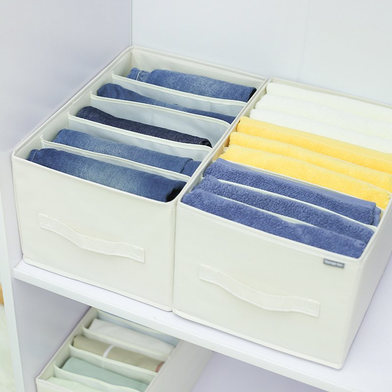 Closets Clothes Organizer Pants Jeans Storage Box Cabinet Drawer Organizer Underwear Socks T-Shirt Wardrobe Storage Organizers