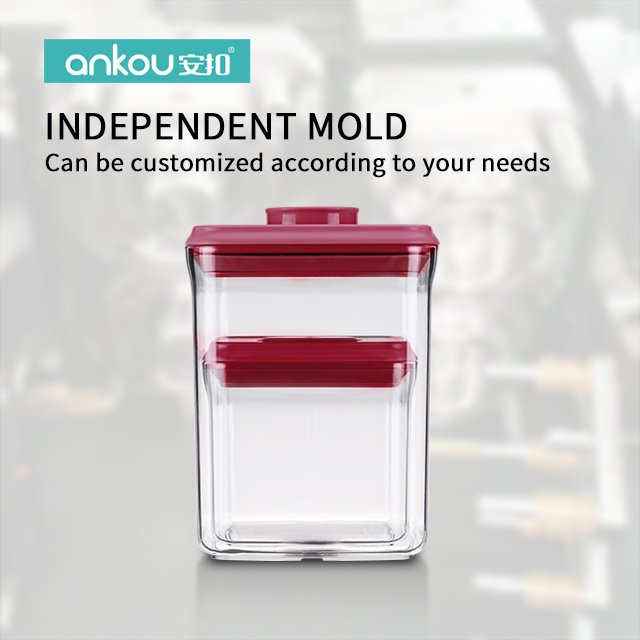 Hot Sales Sealed Cans kitchen organizer Durable Food Canisters Clear Stackable Bpa-Free Pop Up Airtight food storage & container