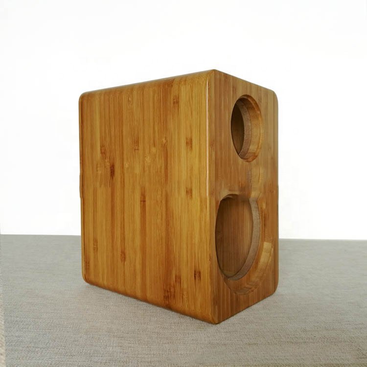 Hot-sale Eco-friendly Sound Box storage For Home Bamboo Customized ODM/OEM Sound Box With Customized LOGO Floor Stand Type
