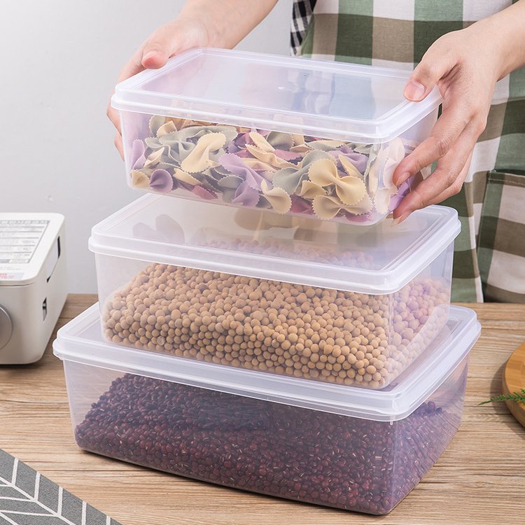 Wholesale price seal thickening clear rectangular refrigerator refrigerated fruit preservation box Airtight Lid Pp Plastic Boxes
