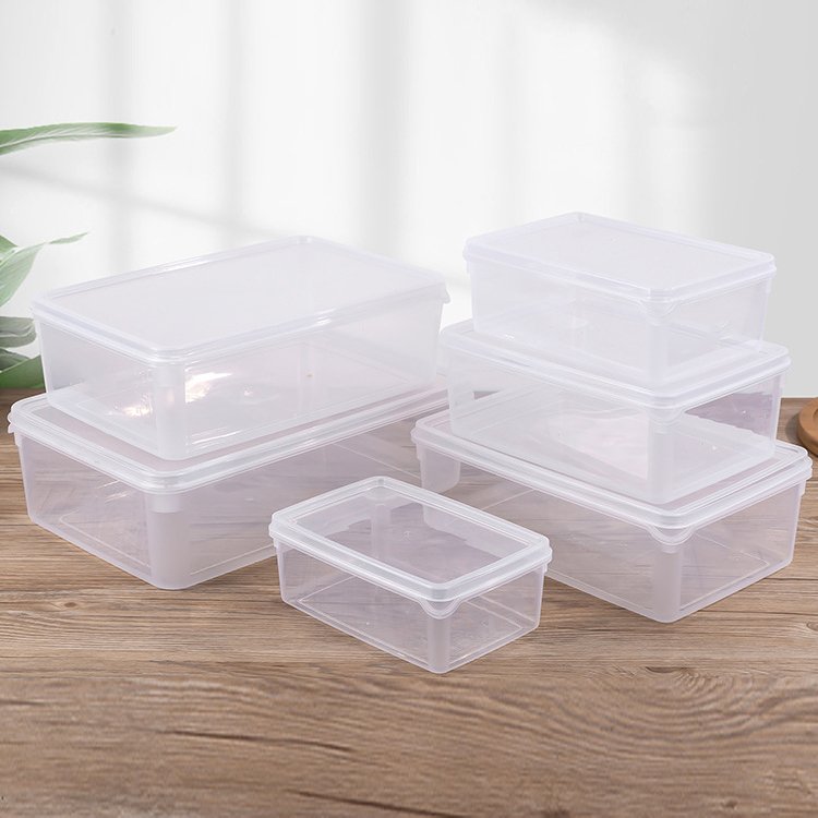 Wholesale price seal thickening clear rectangular refrigerator refrigerated fruit preservation box Airtight Lid Pp Plastic Boxes
