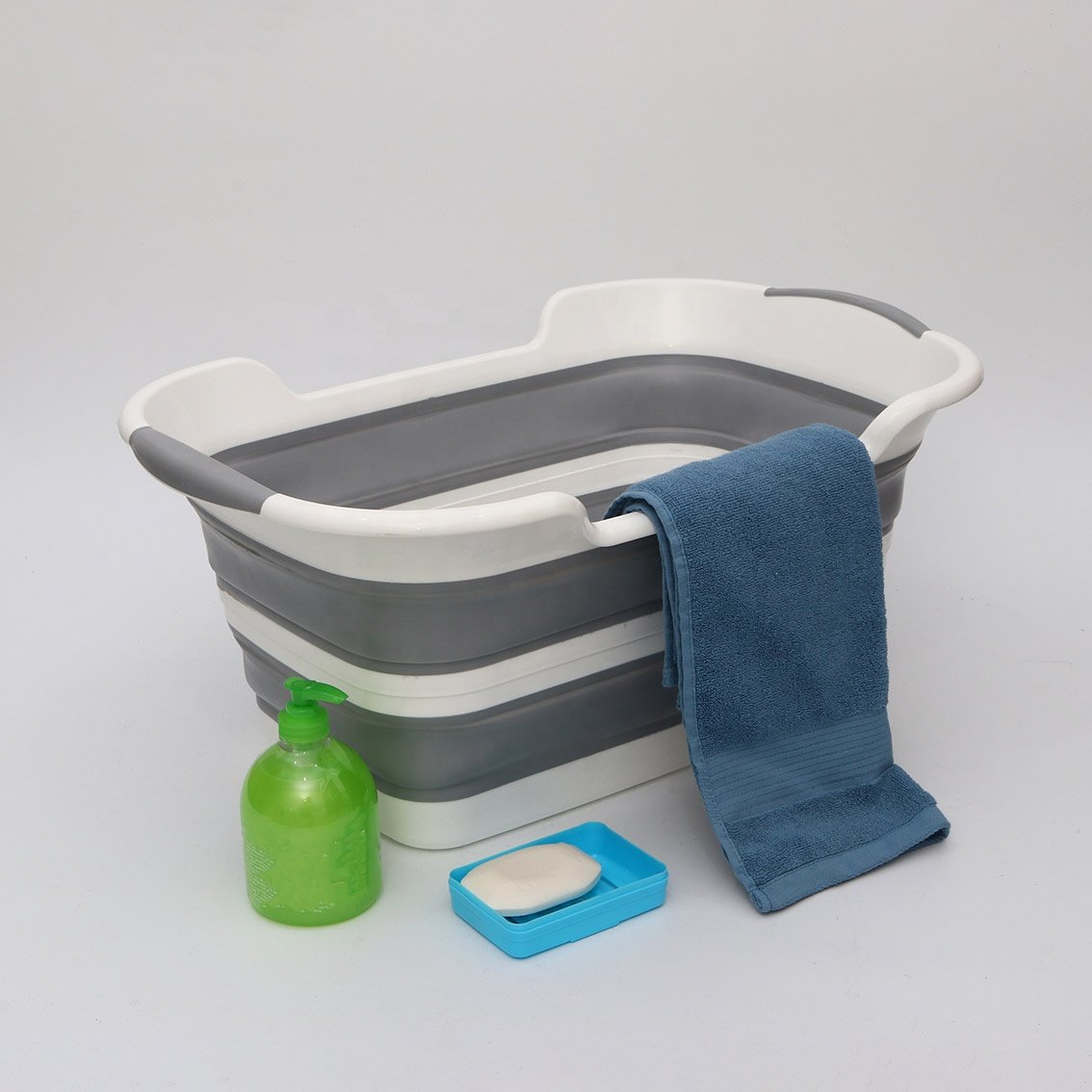 Eco-friendly Plastic Foldable Large Laundry Basket Foldingtoy storage boxes
