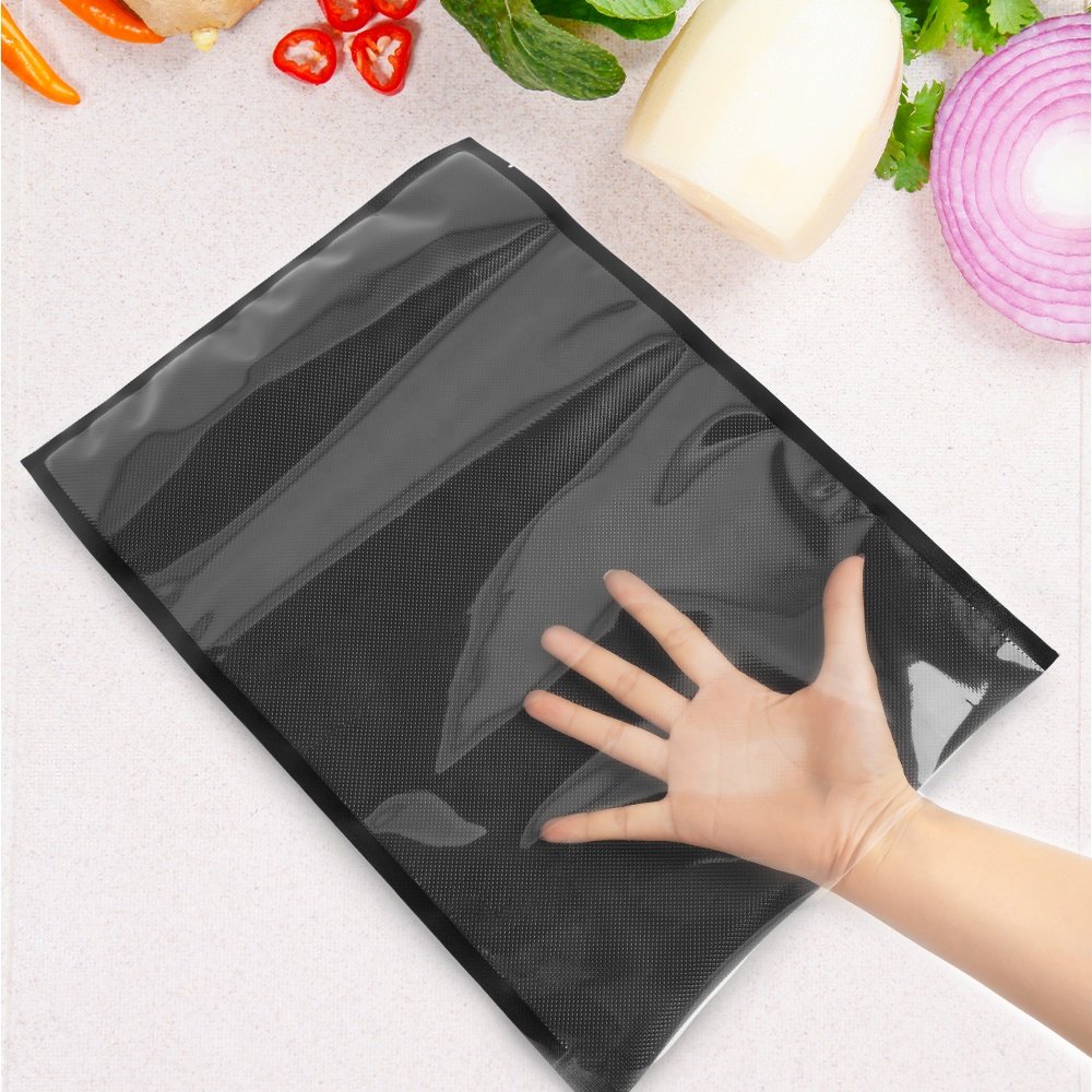 Hot Selling Black Resealable Vacuum Storage Bags Compressed Vacuum Sealer Bags