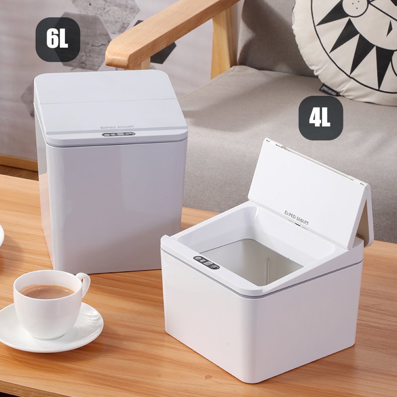 High End Office Smart-Sensor Trash Bin desktop Food Odorless storage box storage bucket for car