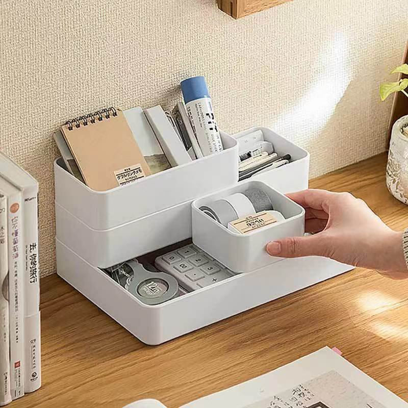 URU Household Portable Storage Box Plastic Organizer for Drawer Organization