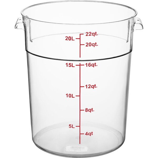 22QT Transparent Food container PC Storage Square Containers