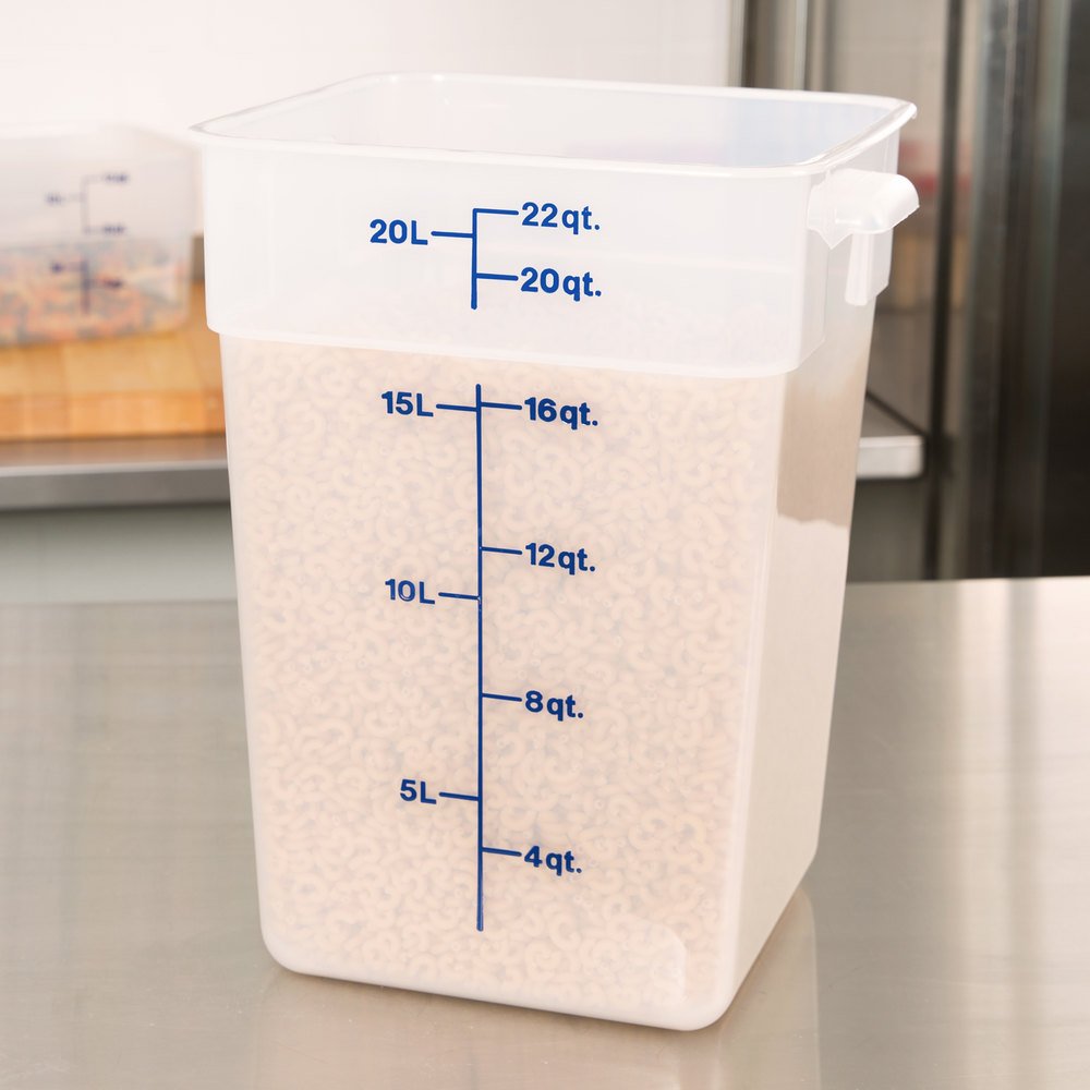 22QT Transparent Food container PC Storage Square Containers