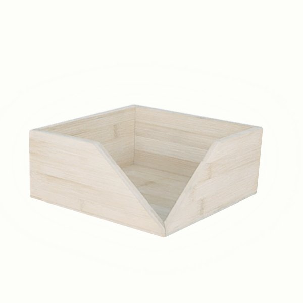 Multi-purpose Wooden Retail Display Box Stackable Open Front Storage Bin Basket Wood Market Crate Box Organizer with Handles