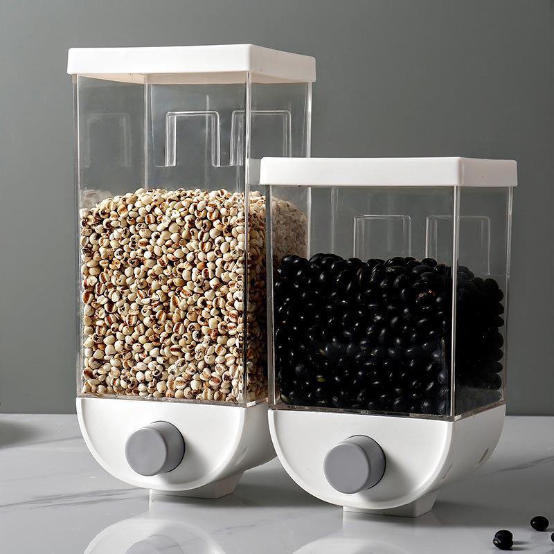 Kitchen rice grains and storage cereal containers wall-mounted food storage jar without punching grain moisture-proof storage