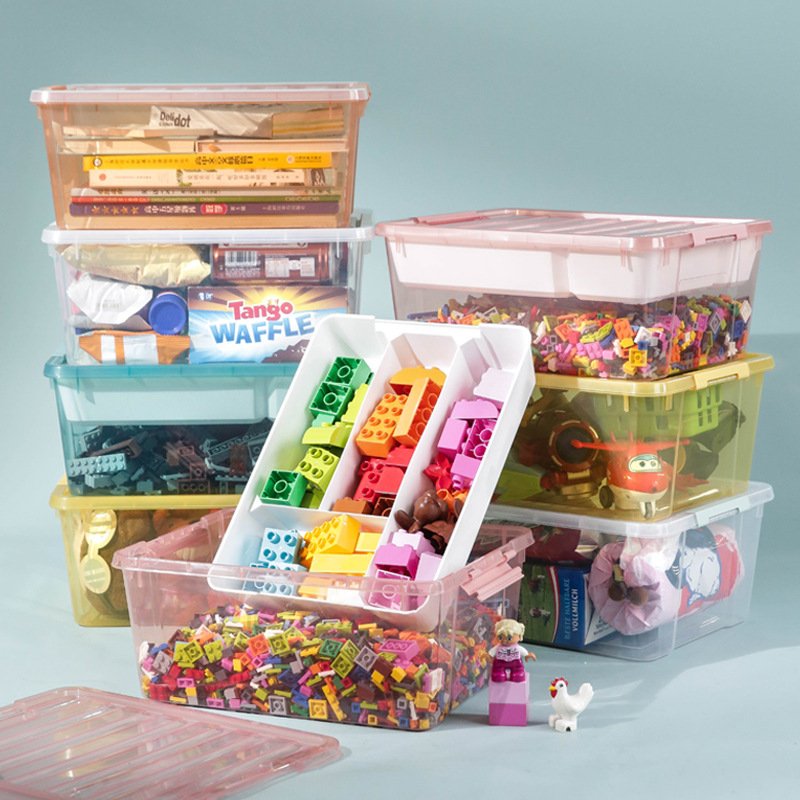 Designs Pp Plastic Storage Box Transparent Multi-purpose Sundries Storage Box Clear Storage Boxes Bins