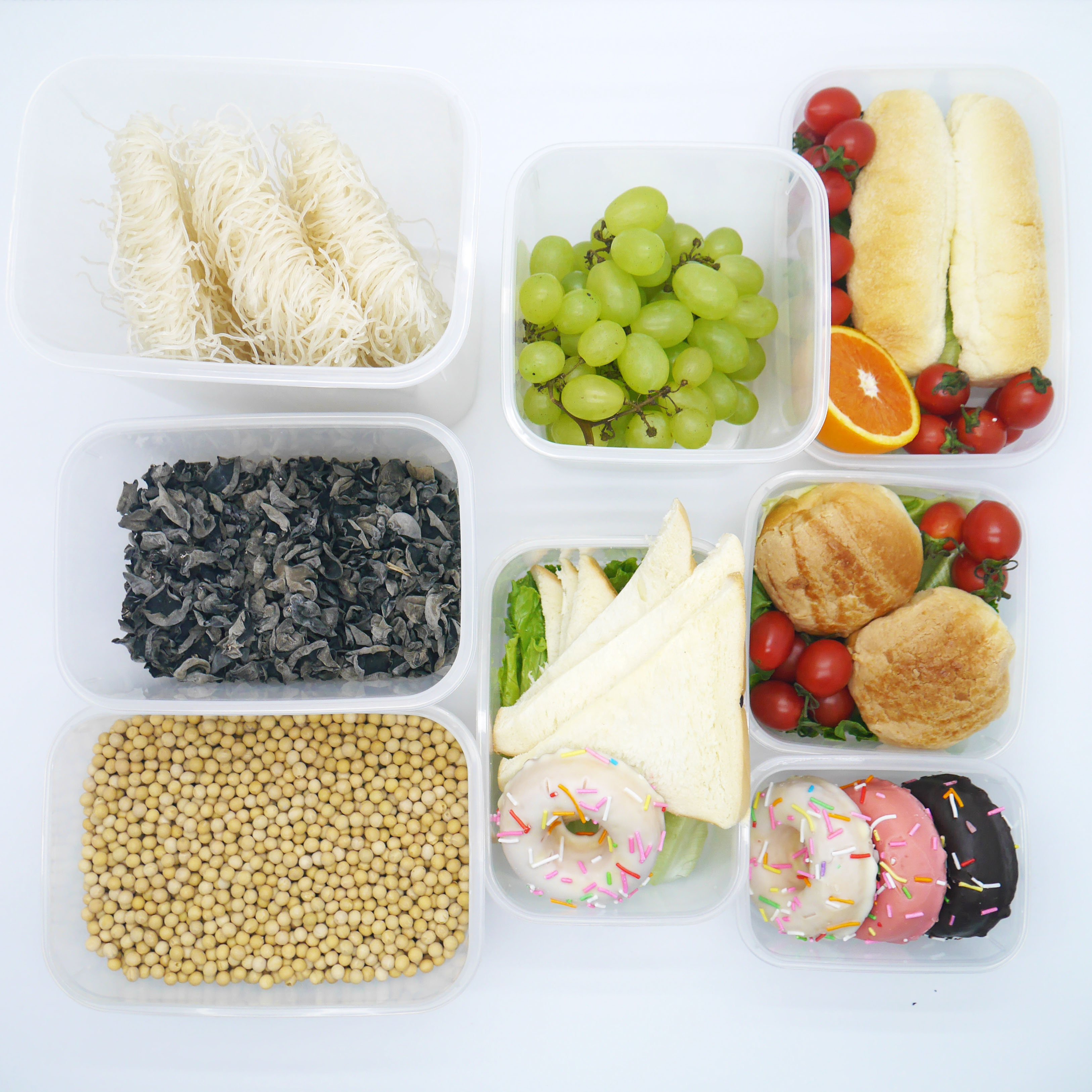 TSLAM Easy Clean Transparent Microwave Plastic Food Storage Container