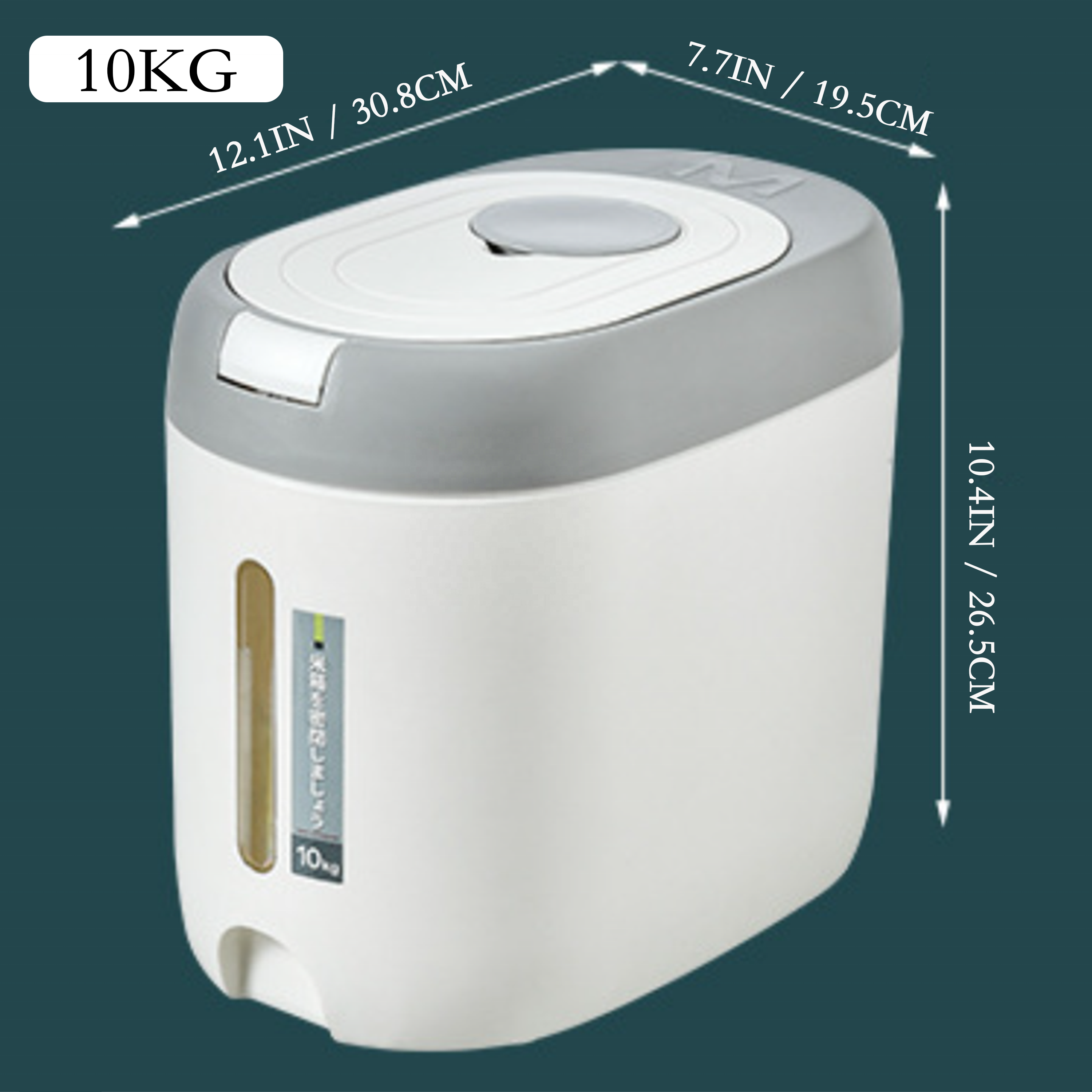 Wholesale 10KG Kitchen Plastic storage container Moisture-Proof Insect-Proof Airtight Rice Bin Food Storage Container