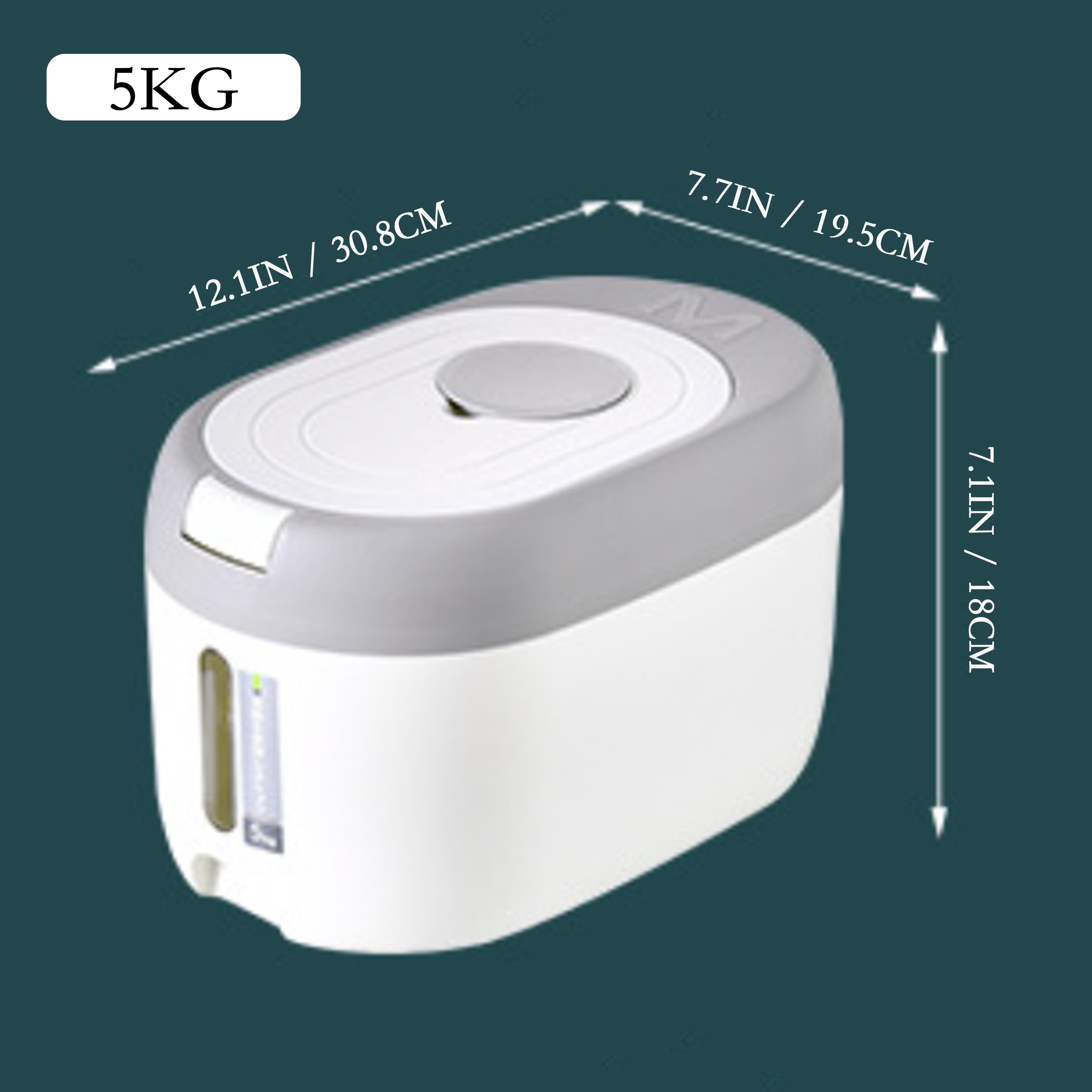 Wholesale 10KG Kitchen Plastic storage container Moisture-Proof Insect-Proof Airtight Rice Bin Food Storage Container