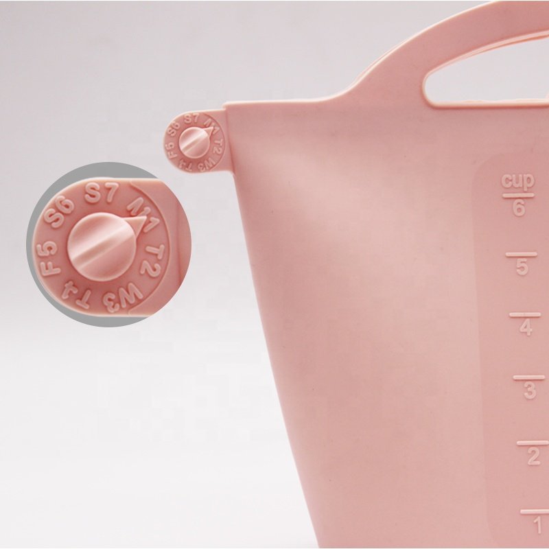 Wholesale food preservation bag Collapsible Wide silicone food grade reusable food storage bag