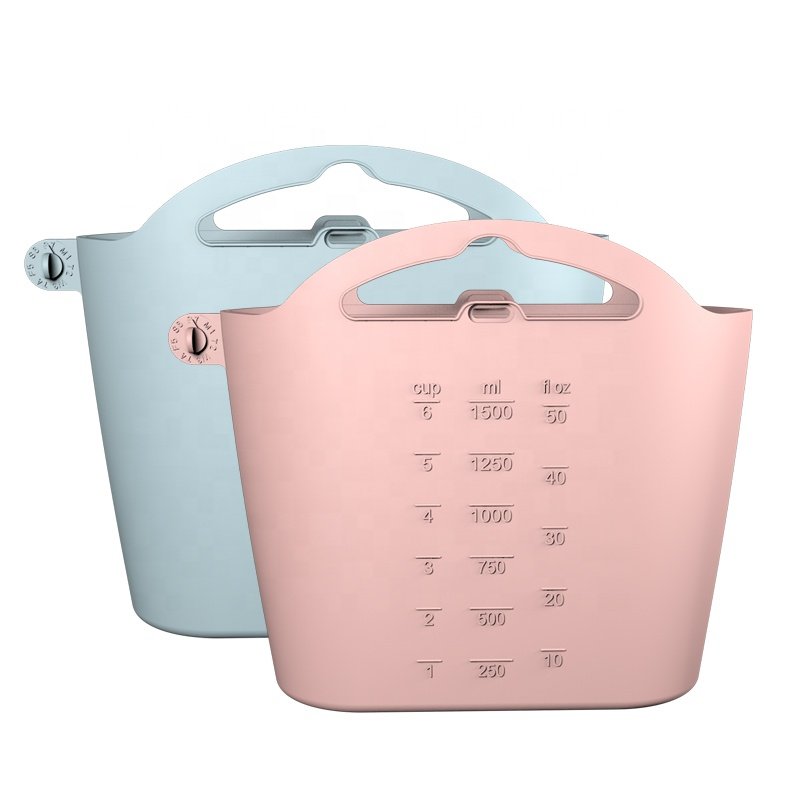 Wholesale food preservation bag Collapsible Wide silicone food grade reusable food storage bag