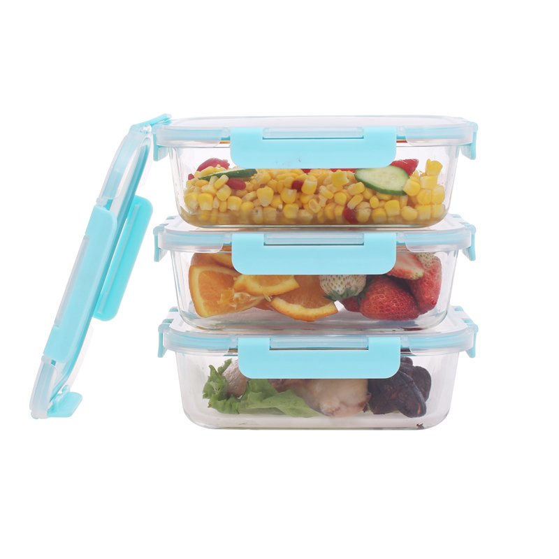 9 pack glass food storage meal prep containers set lunch box with clear transparent ms lid