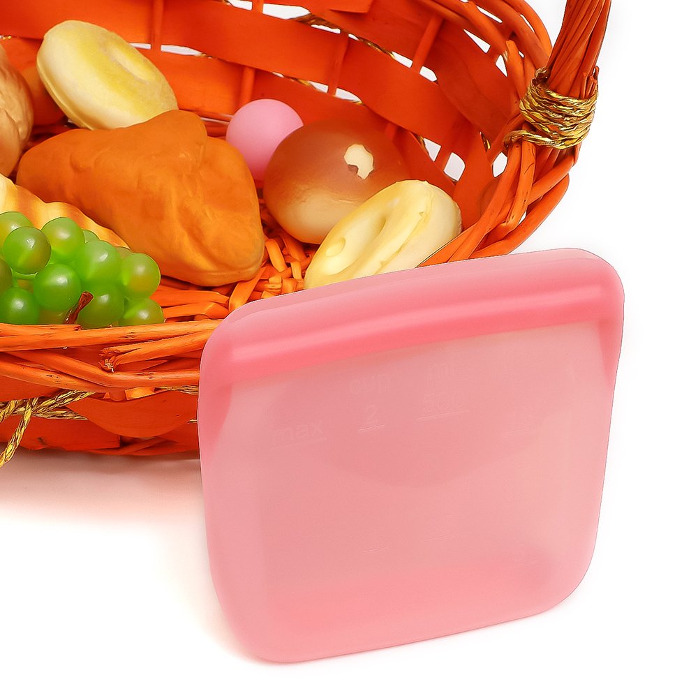 New Sealed Leak Proof Transparent Eco Reusable Vacuum Sandwich Food Storage Bags