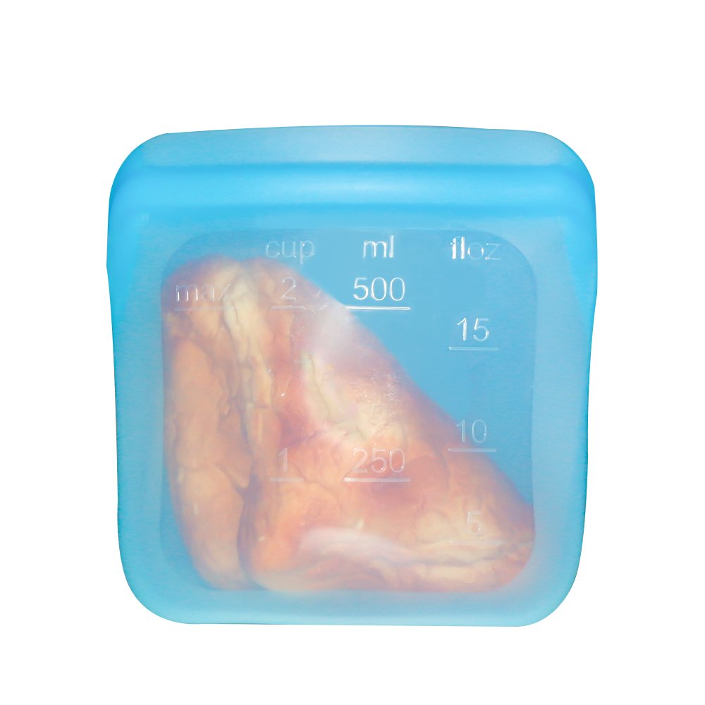 New Sealed Leak Proof Transparent Eco Reusable Vacuum Sandwich Food Storage Bags
