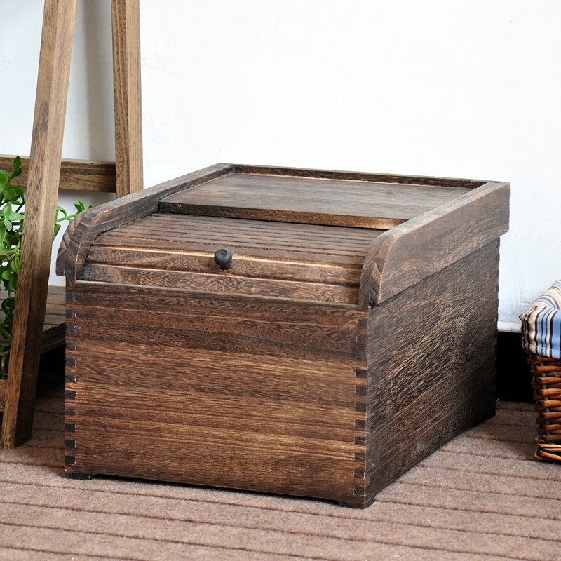 2022 China factory direct provided wooden rice storage box