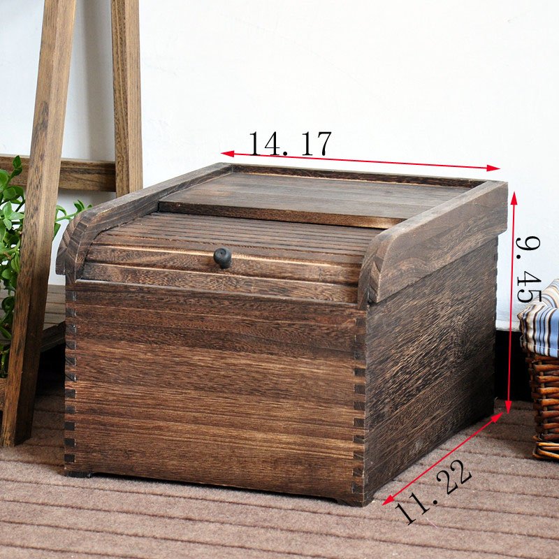 2022 China factory direct provided wooden rice storage box