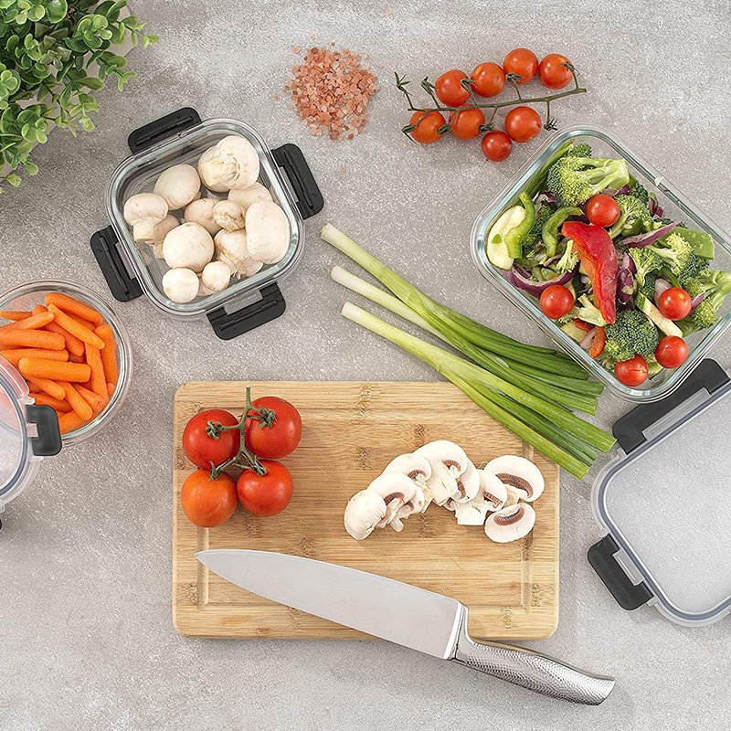 Big Promotion Lunch Box Reusable Meal Prep Containers Storage Boxes & Bins Food Container With Pp Lid