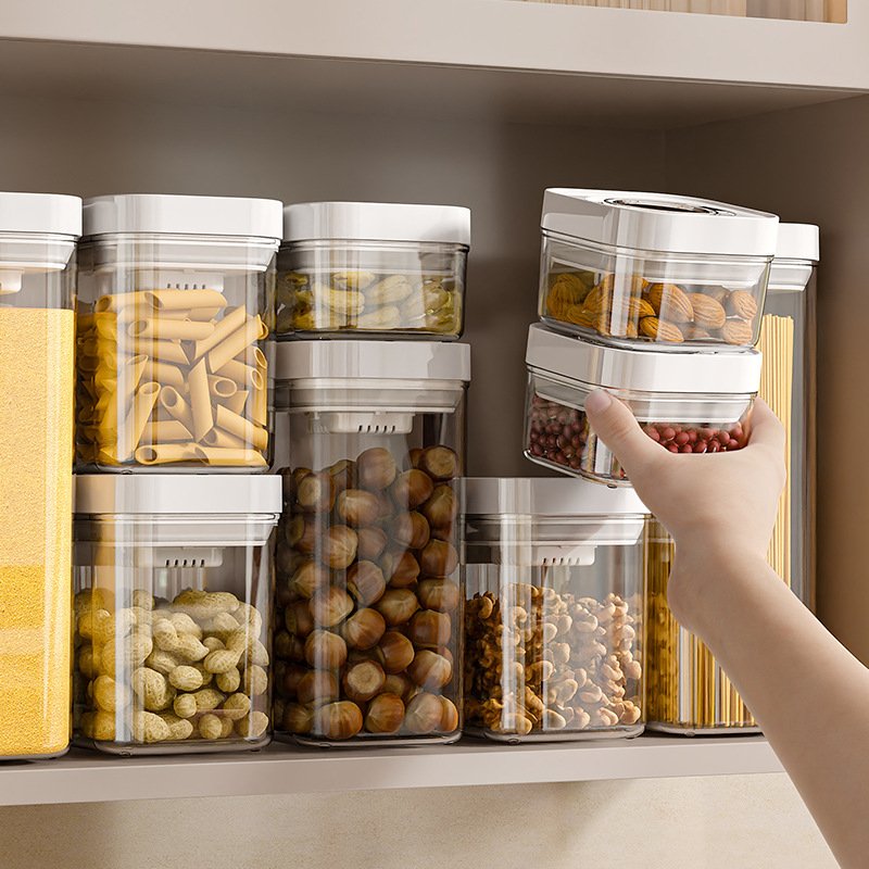 Plastic Airtight Kitchen Pantry Organization Flour Bins Food Containers Cereal Storage Container With Lids