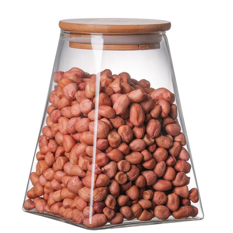 Full Sizes High Borosilicate storage jars glass airtight food storage jar
