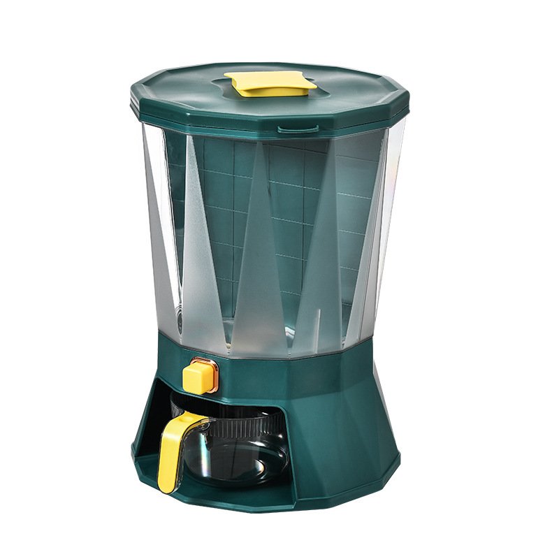 food-grade airtight cereal storage jar with lids kitchen food rotating food storage rice bucket cereal dispenser crisper