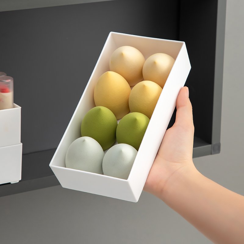 Multifunctional transparent plastic cosmetics storage box desktop finishing artifact desktop storage and organization