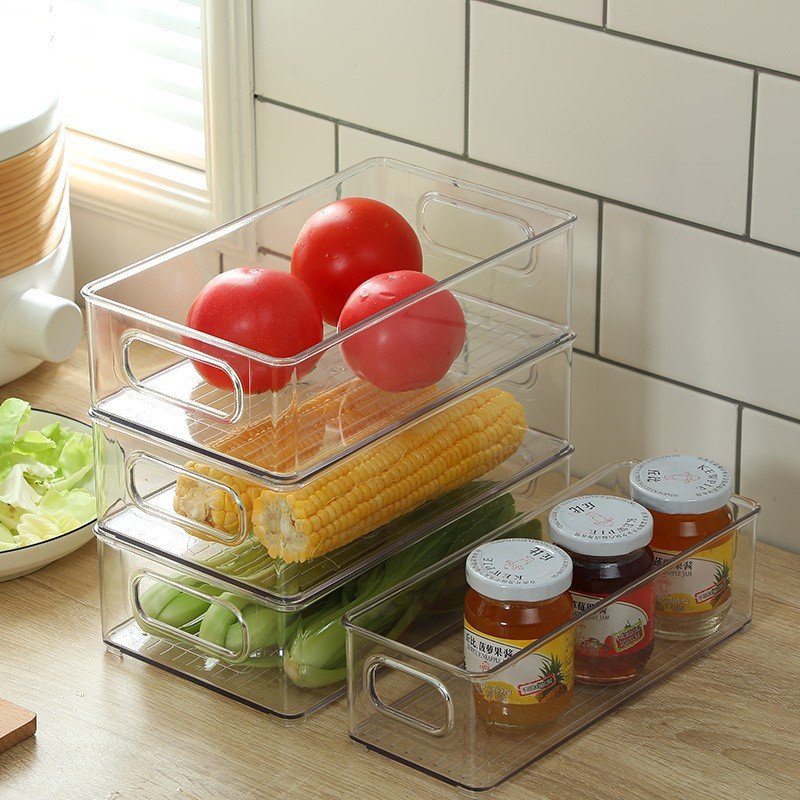 food storage container crisper with lid Kitchen fruit and vegetable fresh sorting storage box Food cola box