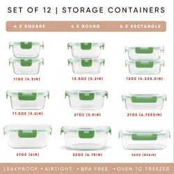 High quality premium Microwave Oven Safe glass food container leakproof bento lunch box meal prep storage