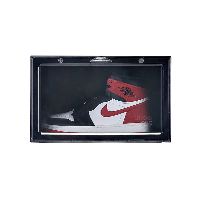 Plastic Transparent Sneaker Storage Boxes Drop Front Custom Acrylic Wholesale Drawer Type Magnetic Clear Shoe Box