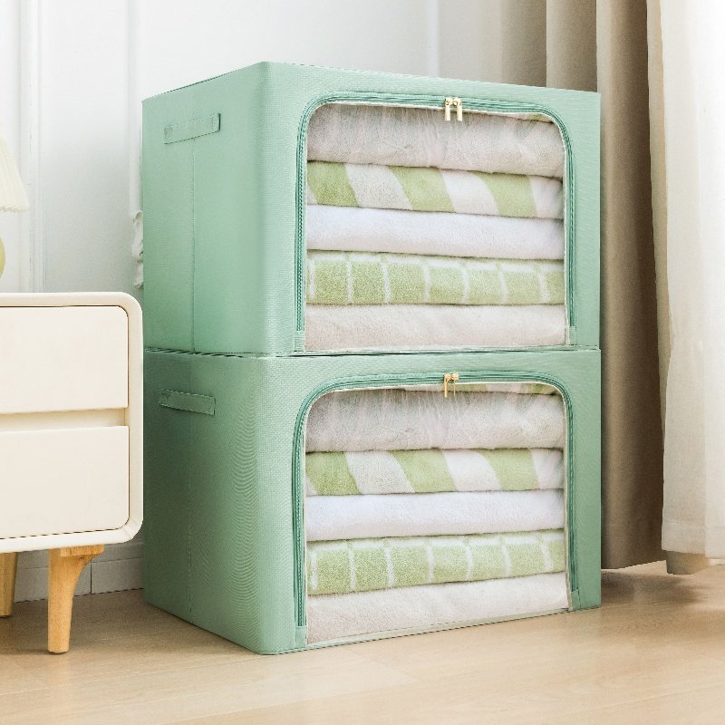 Waterproof Oxford Cloth Foldable Clothes Storage Box Organizer Clothing Pants Toy Pink Storage Box Household Use
