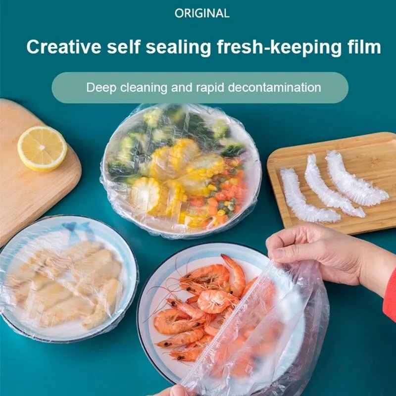 Fresh Keeping Bags Disposable Fresh-keeping Film Cover Reusable Elastic Food Storage Covers Adjustable Bowl Lids Food Covers
