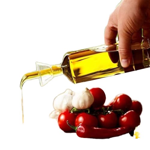 Modern Design High Borosilicate Glass Oil Dispenser Easy to Clean for Kitchen & Camping Storage
