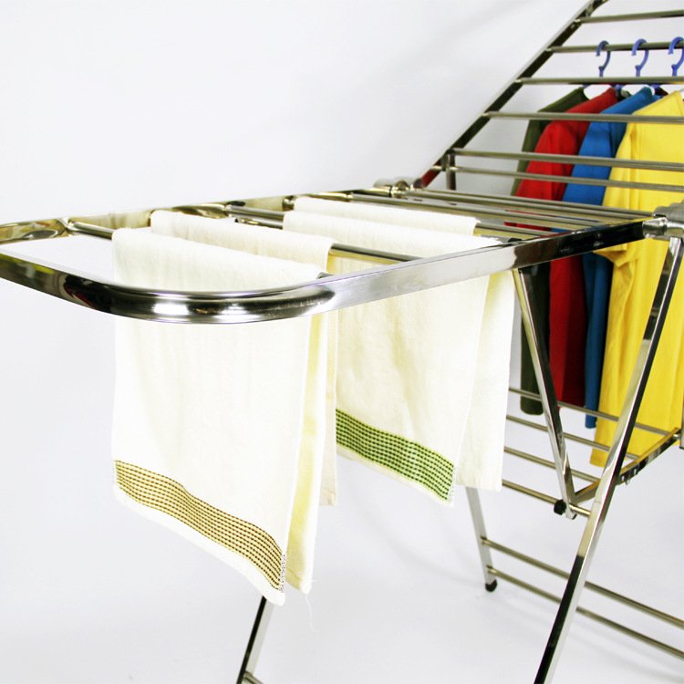 Stainless Steel multifunctional Clothes Hanger Foldable Indoor and Outdoor Wing Clothing Organizer Shelves And Racks
