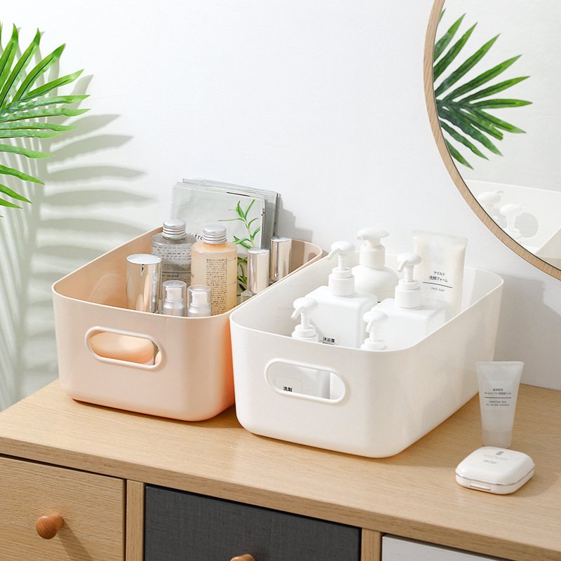 Kitchen Home Living Room Table Sundries Desktop Snack Plastic Basket Storage Box