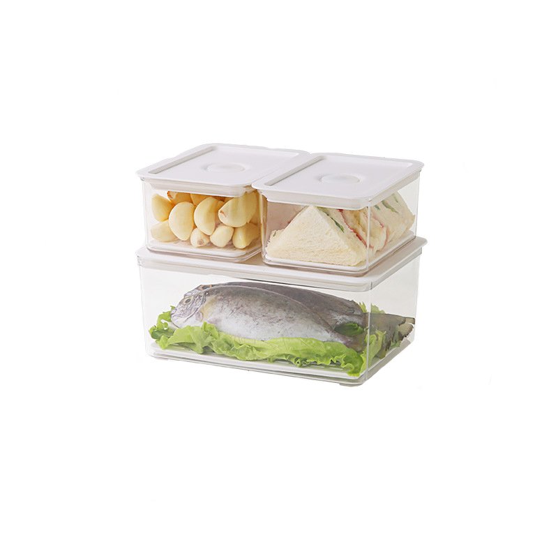 Choice Fun Kitchen Stackable Transparent Fresh-Keeping Refrigerator Fridge Organizer Pet Food Storage Box